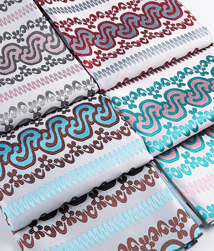 Tecido jacquard de poliéster texturizado 3D em forma de S para sarongue